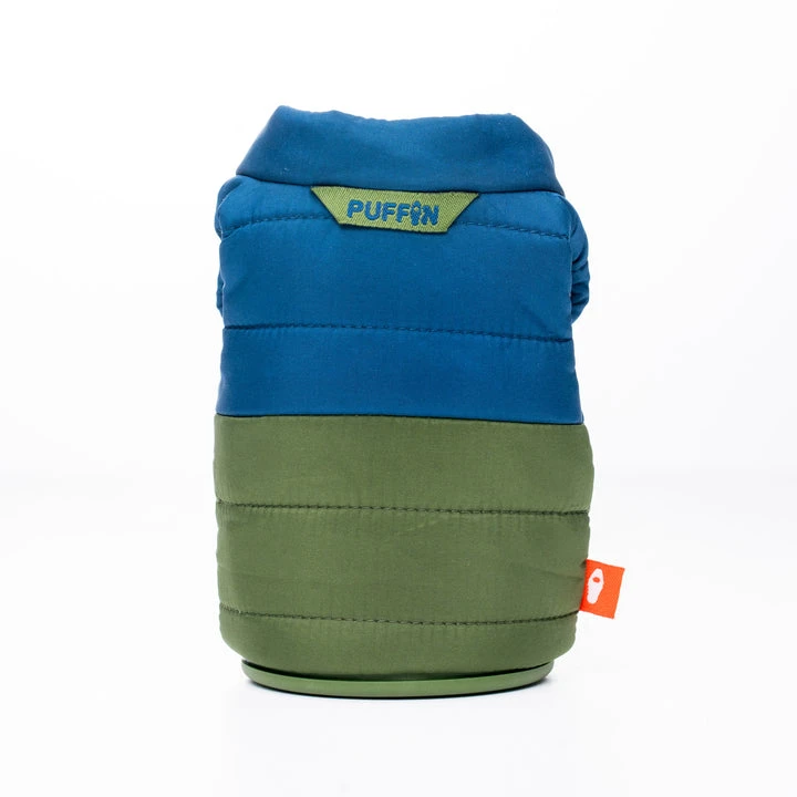 Puffin Drinkwear The Puffy Vest Olive Green Sailor Blue 4 Puffin Drinkwear The Puffy Vest Olive Green Sailor Blue - Image 2