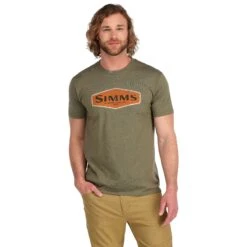 Simms Logo Frame T-Shirt 14 Simms Logo Frame T-Shirt -Simms || Orvis || Patagonia Sales 222 simms logo frame ss t shirt military heather 02