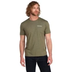 Simms Trout On My Mind SS T-Shirt -Simms || Orvis || Patagonia Sales 222 simms trout on my mind ss t shirt military heather 03