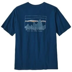 Patagonia Mens '73 Skyline Organic T-Shirt -Simms || Orvis || Patagonia Sales 231 patagonia mens 73 skyline organic t shirt lagom blue 01 4a2436d5 8288 4d31 a05e 24775dc29cb8