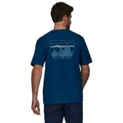 Patagonia Mens '73 Skyline Organic T-Shirt -Simms || Orvis || Patagonia Sales 231 patagonia mens 73 skyline organic t shirt lagom blue 03 5c5ed9eb af8e 402a b211 fb5cdad0ad71