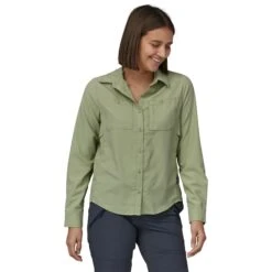 Patagonia Women's Self Guided Hike Shirt Long Sleeve Sale -Simms || Orvis || Patagonia Sales 231 patagonia womens self guided hike shirt long sleeve salvia green 02 8e61229d cd7b 42b5 9b14 184869085787