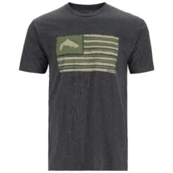 Simms Americana T-Shirt -Simms || Orvis || Patagonia Sales 231 simms americana t shirt charcoal heather 01
