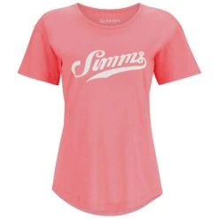 Simms Women's Script T-Shirt -Simms || Orvis || Patagonia Sales 231 simms womens script t shirt coral 01