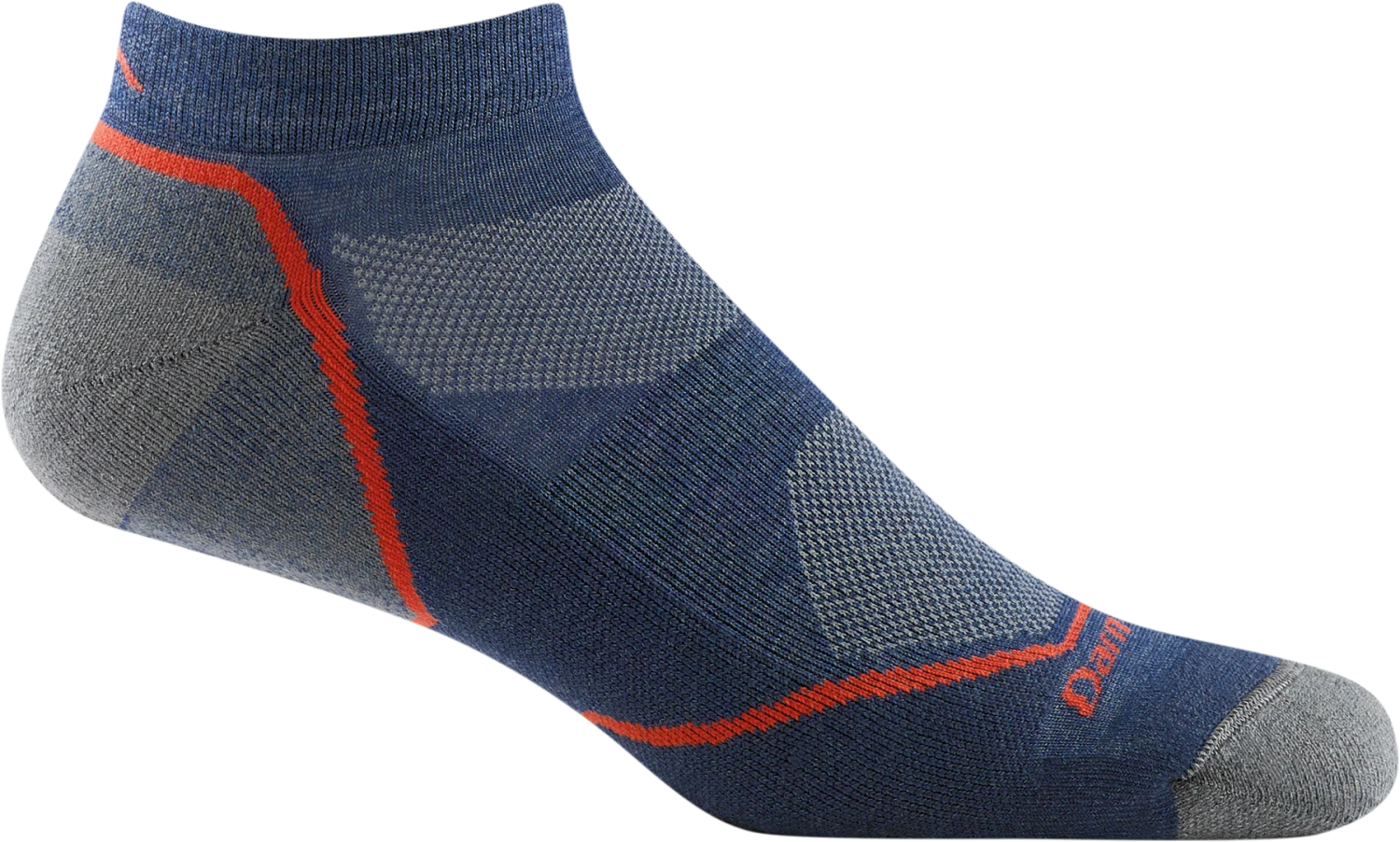 Darn Tough MEN'S LIGHT HIKER NO SHOW LIGHTWEIGHT HIKING SOCK WITH CUSHION 7 Darn Tough MEN'S LIGHT HIKER NO SHOW LIGHTWEIGHT HIKING SOCK WITH CUSHION - Image 5