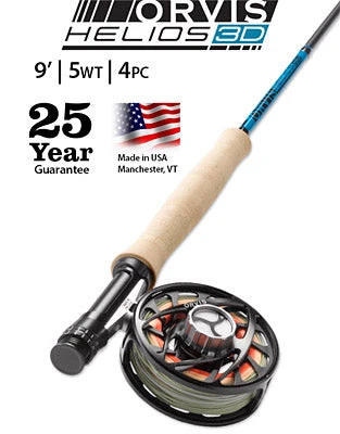 ORVIS HELIOS 3D BLUE 9FT 5WT - 4PC 3 ORVIS HELIOS 3D BLUE 9FT 5WT - 4PC