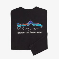 Patagonia Mens Home Water Trout Longsleeve Responsibili Tee