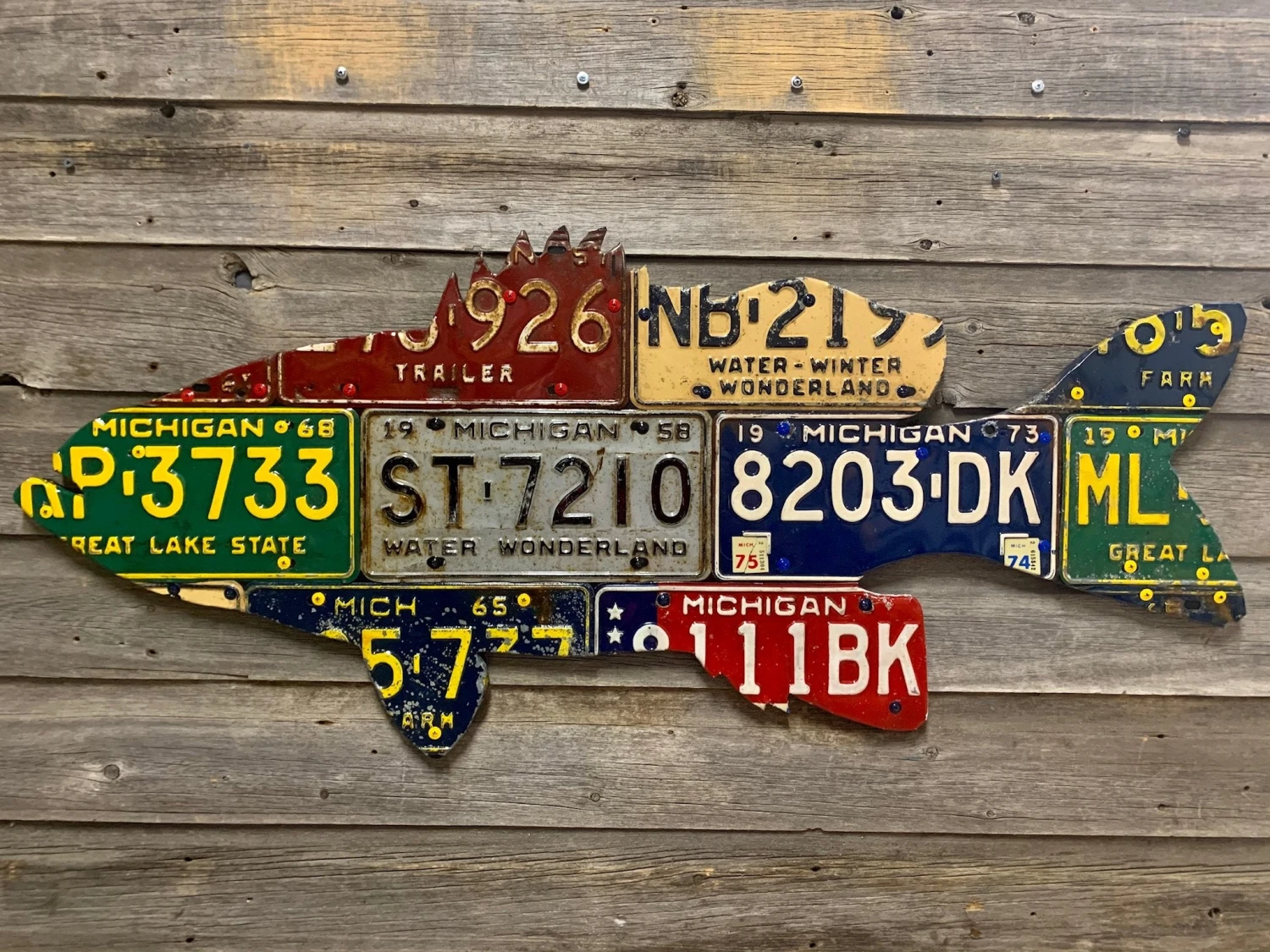 Cody Richardson Art - Michigan Smallmouth Bass License Plate Art 3 Cody Richardson Art - Michigan Smallmouth Bass License Plate Art