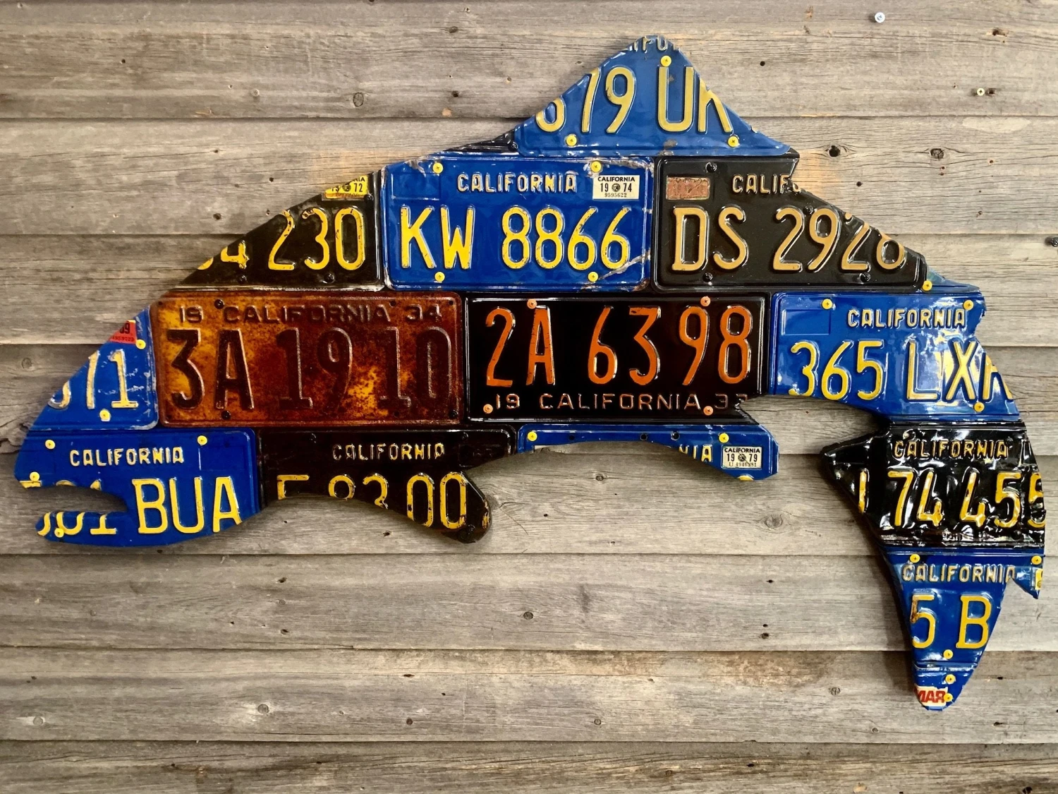 Cody Richardson Art - California Large 4-Foot Trout License Plate Art 3 Cody Richardson Art - California Large 4-Foot Trout License Plate Art