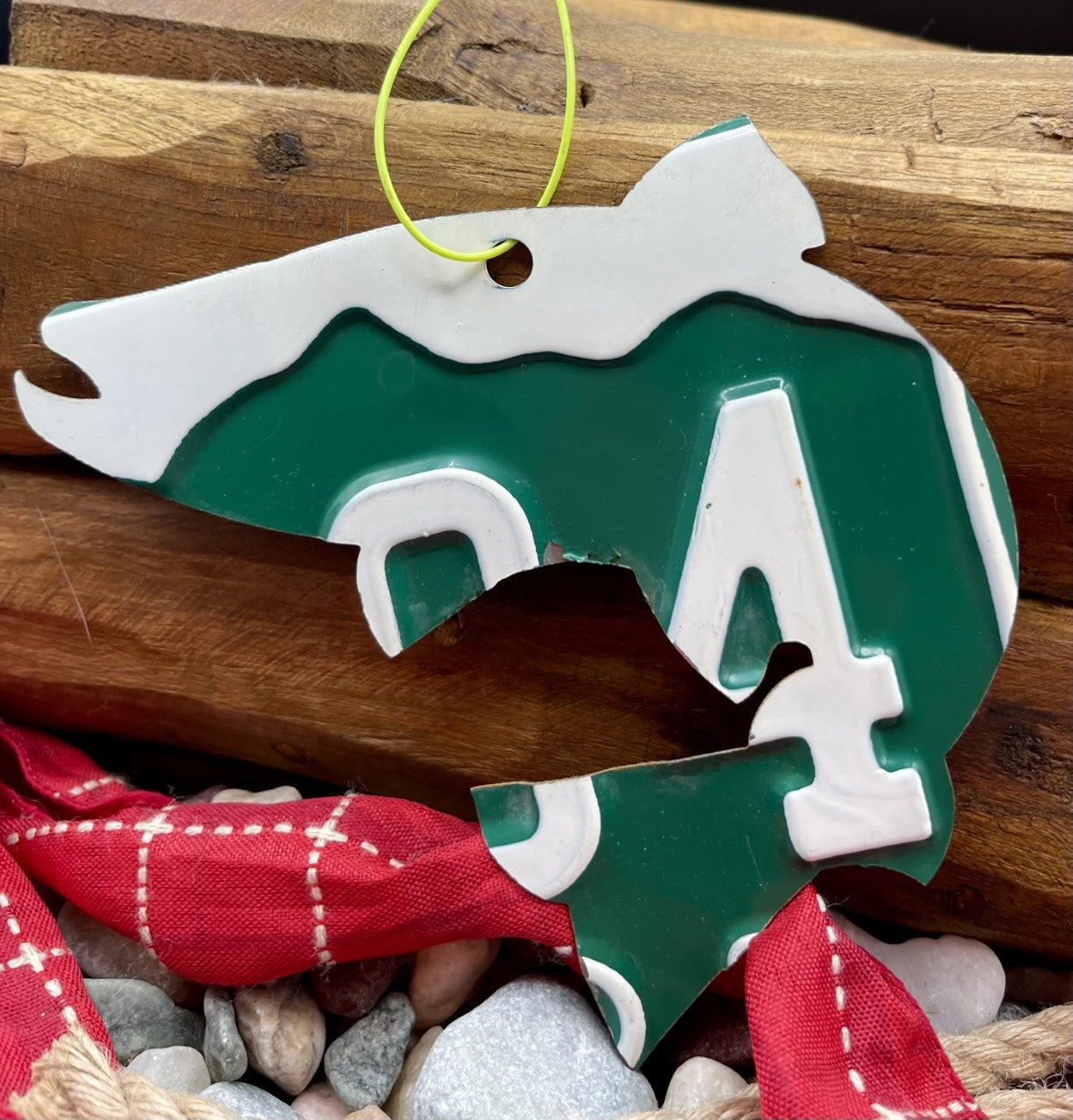 Cody Richardson Art - Colorado Trout License Plate Christmas Ornament 3 Cody Richardson Art - Colorado Trout License Plate Christmas Ornament - Image 2