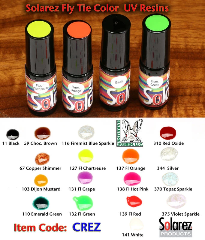 Hareline Solarez UV Fly Tie 3 Hareline Solarez UV Fly Tie