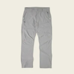 Howler Brothers Shoalwater Tech Pants Sale -Simms || Orvis || Patagonia Sales F22 Shoalwater Tech Pants Light Grey Flat Front