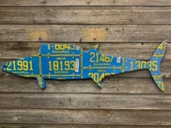 Cody Richardson Art - Bahamas Wahoo License Plate Art