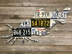 Cody Richardson Art - Texas Catfish License Plate Art