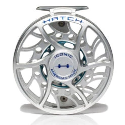 Hatch Iconic 11 Plus Fly Reel -Simms || Orvis || Patagonia Sales Iconic11PlusReelClearBlueMidArborFront