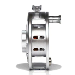 Hatch Iconic 4 Plus Fly Reel -Simms || Orvis || Patagonia Sales Iconic4PlusReelClearRedLargeArborSide