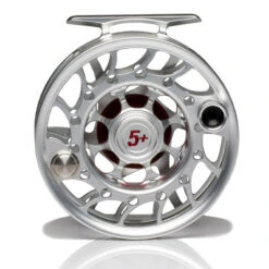 Hatch Iconic 5 Plus Fly Reel -Simms || Orvis || Patagonia Sales Iconic5PlusReelClearRedMidArborBack