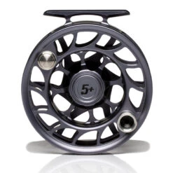 Hatch Iconic 5 Plus Fly Reel -Simms || Orvis || Patagonia Sales Iconic5PlusReelGreyBlackLargeArborBack