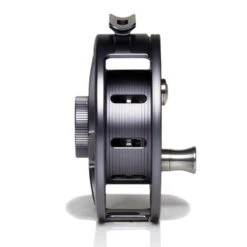 Hatch Iconic 5 Plus Fly Reel -Simms || Orvis || Patagonia Sales Iconic5PlusReelGreyBlackLargeArborSide