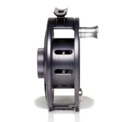 Hatch Iconic 5 Plus Fly Reel -Simms || Orvis || Patagonia Sales Iconic5PlusReelGreyBlackMidArborSide