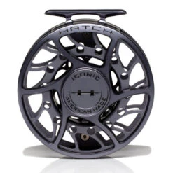 Hatch Iconic 7 Plus Fly Reel -Simms || Orvis || Patagonia Sales Iconic7PlusReelGreyBlackMidArborFront