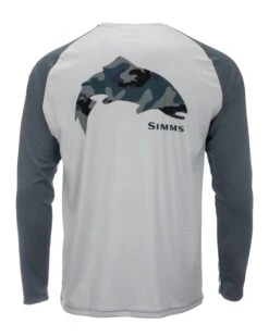 Simms Tech Tee - Artist Series Sale -Simms || Orvis || Patagonia Sales PG 13533 684 M Tech Tee Artist Series Trout Sterling Storm Back s22