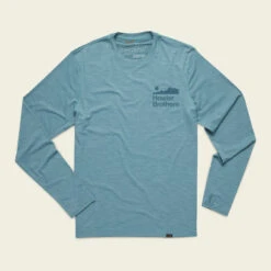 Howler Brothers Tech T Sale -Simms || Orvis || Patagonia Sales S23 HB Tech T Smoked Blue Flat Front