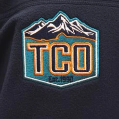 TCO Logo Patagonia Mens Micro D Fleece Pullover -Simms || Orvis || Patagonia Sales TCOlogopulloverClose1