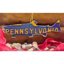 Cody Richardson Art - PA Trout License Plate Christmas Ornament