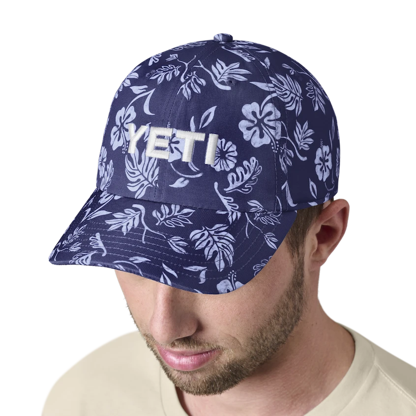 Yeti Floral Print Baseball Cap - Image 4