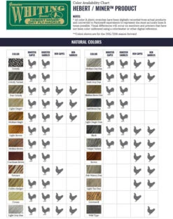 Whiting Hebert Miner Pro Grade Cape -Simms || Orvis || Patagonia Sales WF ColorChart HebertMiner 6f58b508 45f0 464f a555 7d81ae6bf7c8