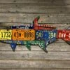 Cody Richardson Art - Florida Tarpon Antique License Plate Art