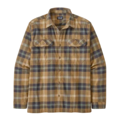 Patagonia Mens Longsleeve Organic Cotton MW Fjord Flannel Shirt -Simms || Orvis || Patagonia Sales large 42400 FORM P