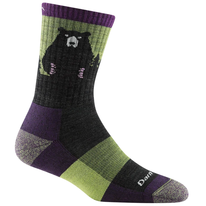 Darn Tough Womens Bear Town Micro Crew Sock Light Cushion 4 Darn Tough Womens Bear Town Micro Crew Sock Light Cushion - Image 2