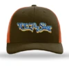 TCO Fly Shop Hat Low Pro Trucker - Retro Logo Mushroom/Burnt Orange