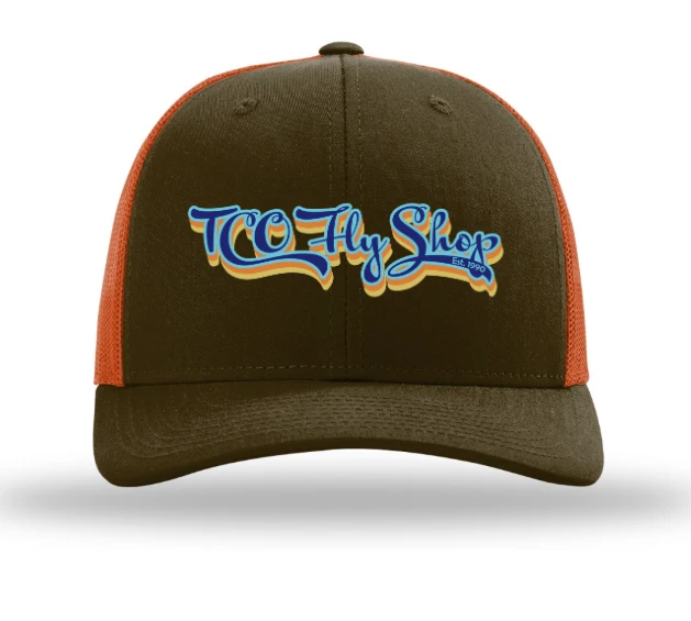 TCO Fly Shop Hat Low Pro Trucker - Retro Logo Mushroom/Burnt Orange 3 TCO Fly Shop Hat Low Pro Trucker - Retro Logo Mushroom/Burnt Orange